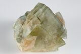 Green Cubic Fluorite Crystal Cluster - Morocco #180273-1